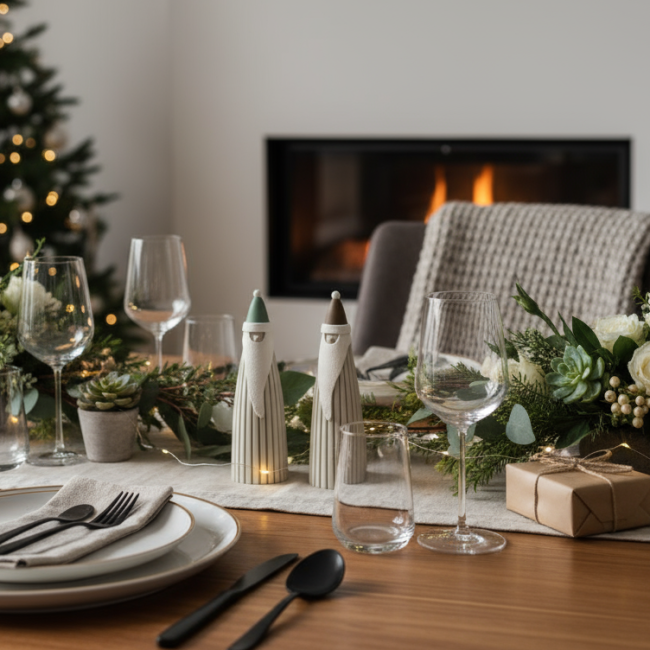 Duo Santa Claus modern