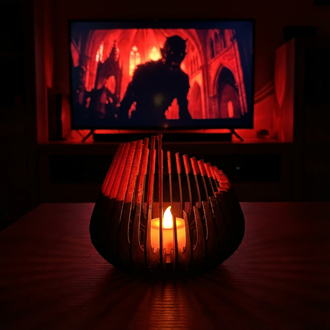 Bougie Gorgon - Black-Red