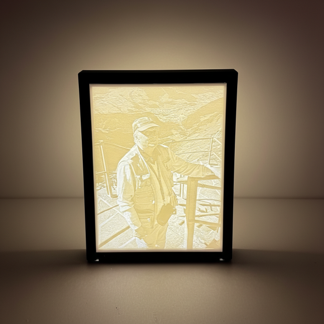 Cadre lumineux - Litophane blanc