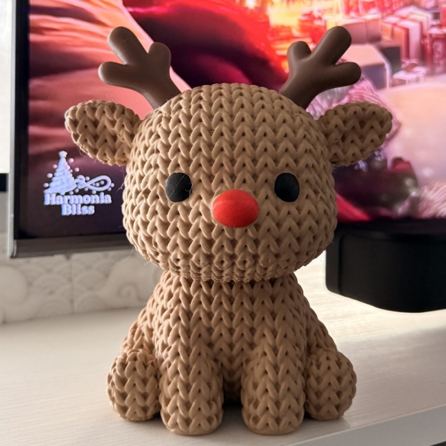 Rudolf le Maxi-Renne en laine (plusieurs tailles)