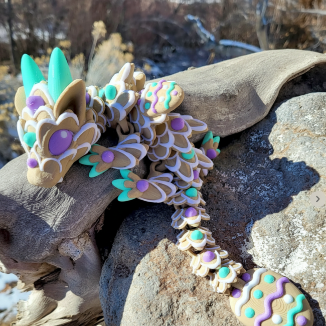 Baby Easter Egg Cookie Dragon