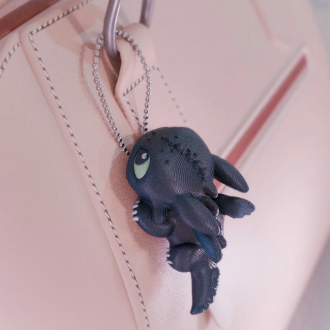 Dragon articulé avec chainette porte-clefs