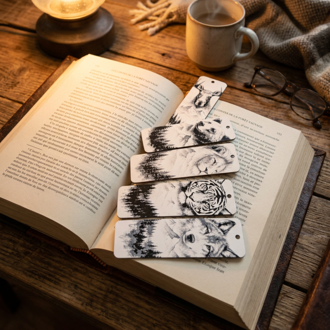 Marque page Wild Forest 1 (lot de 5)